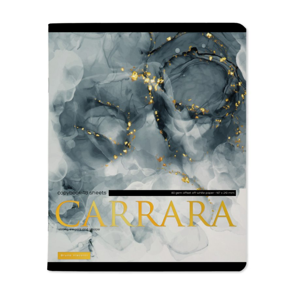 Тетрадь "Carrara", A5, 48 листов, клетка, ассорти - 4