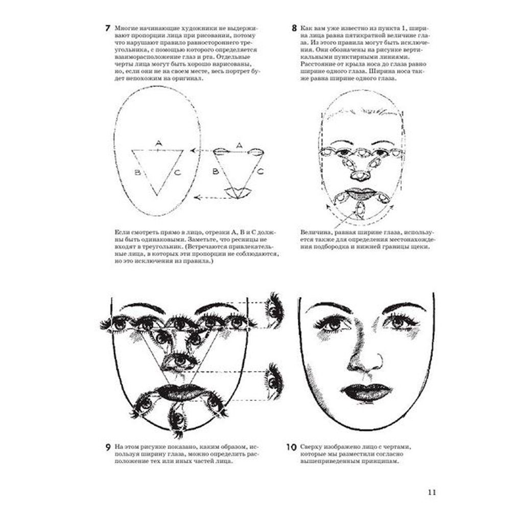 Книга "Как рисовать голову и фигуру человека", Джек Хамм - 9