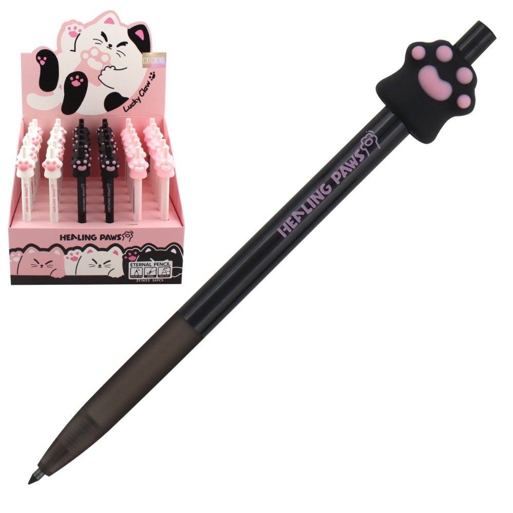 Карандаш автоматический "Лапка" 2,0 мм, HB, ассорти