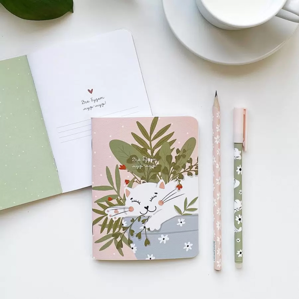 Блокнот "Mur-Mur сон", А6, 32 листов, в клетку, розовый - 4