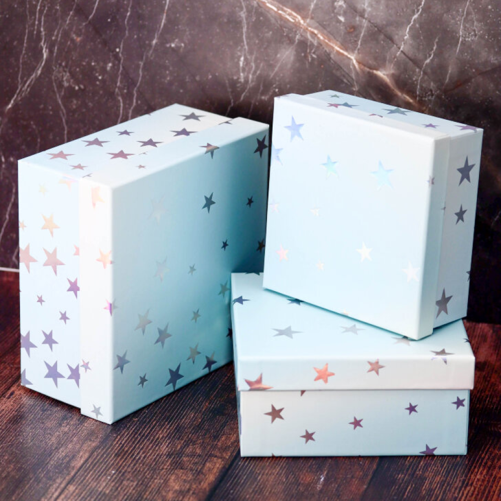 Коробка подарочная "Starry sky", 17х17х8 см, картон