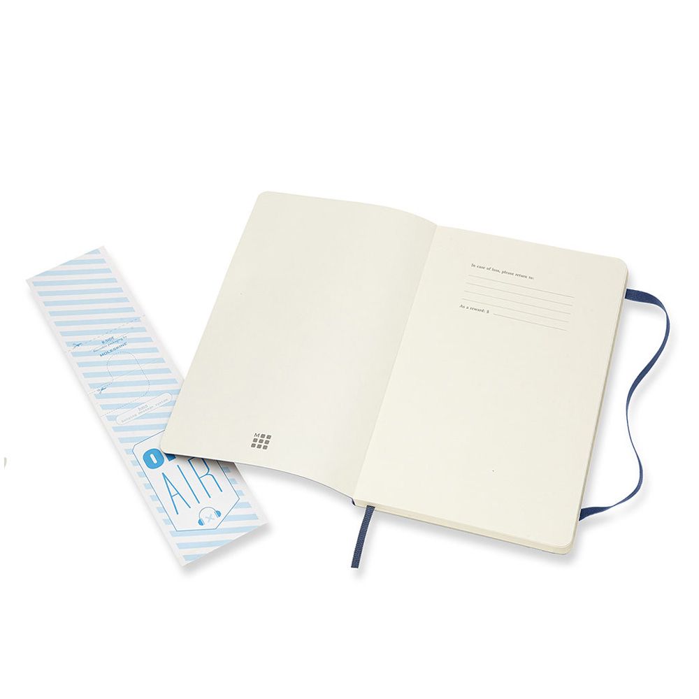 Блокнот "Classic Soft Large", А5, 96 листов, линейка, синий сапфир - 3