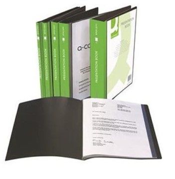 Папка с файлами "Q-Connect", 40 карманов, черный - 3