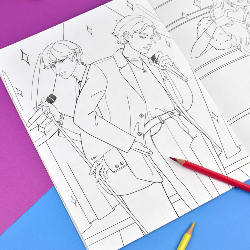 Раскраска "Раскраска для фанатов. K-POP" - 3