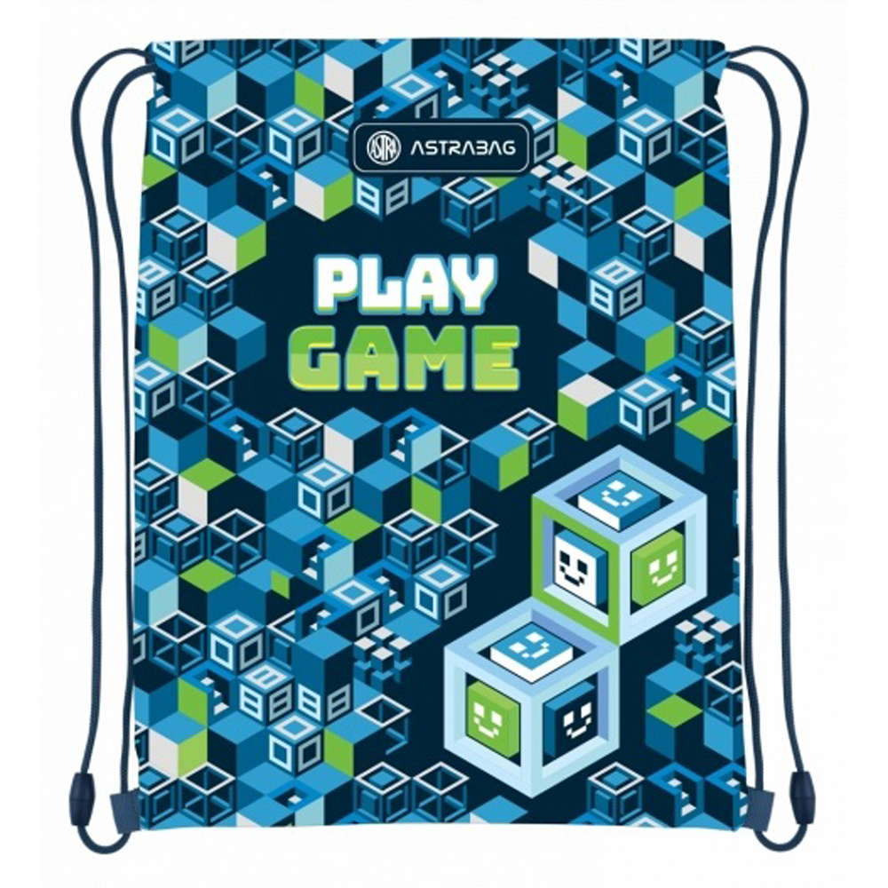 Мешок для обуви "Play game", 33.5x41x1.5 см, синий