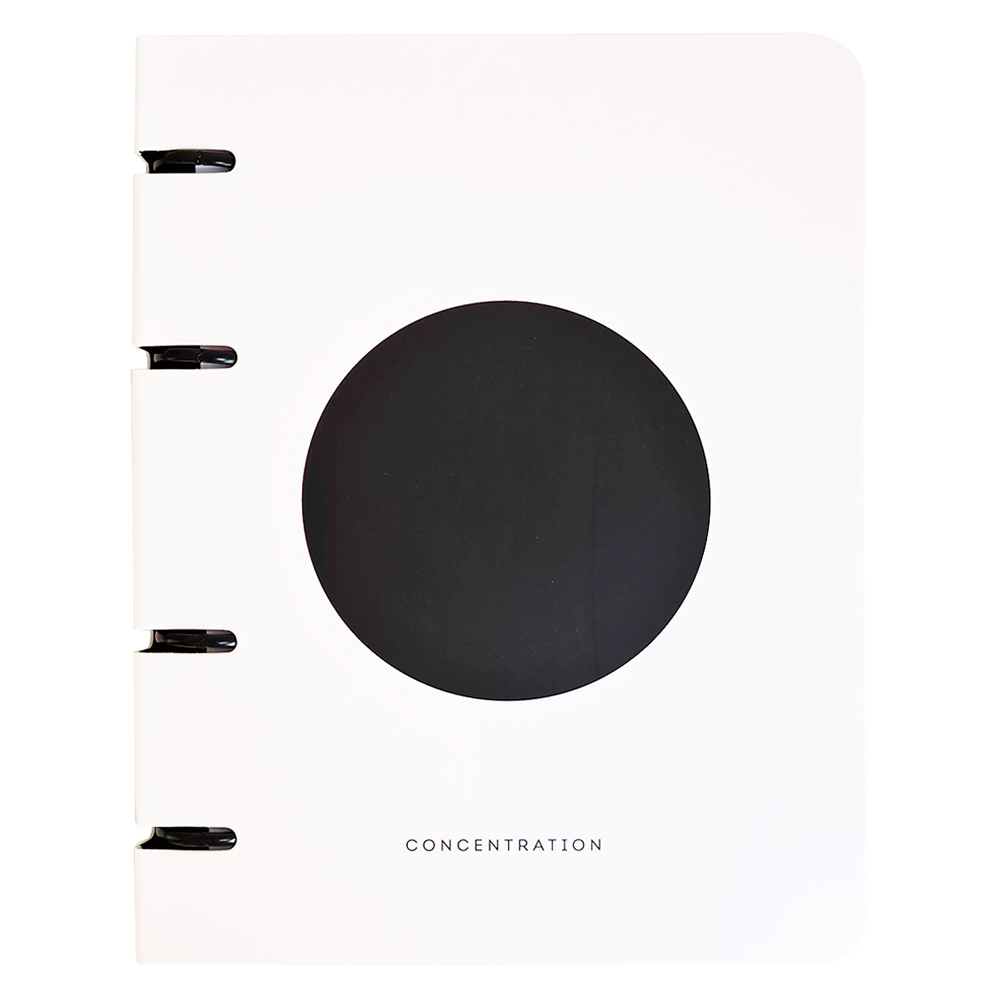 Тетрадь на кольцах "Minimalism", А5, 120 листов, клетка, белый