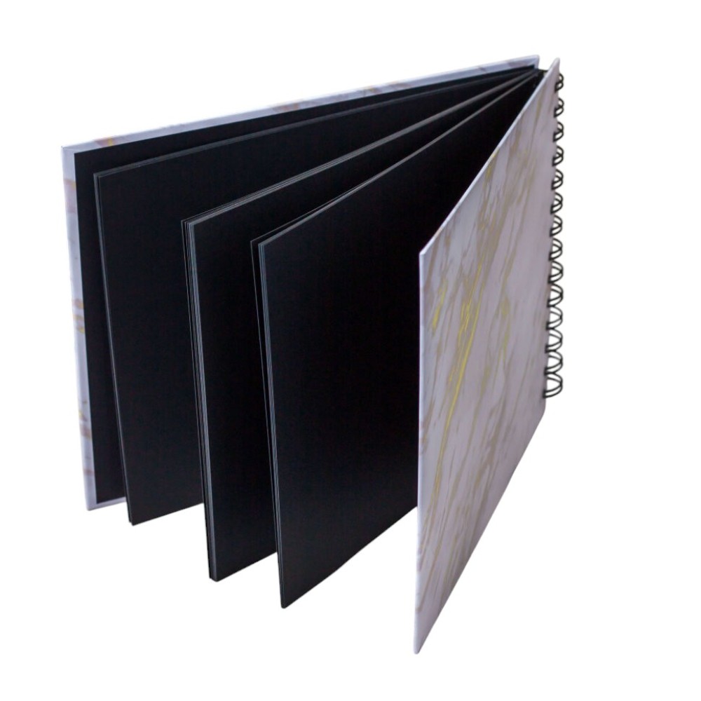 Альбом для фото "White gold marble", 24,5х19 см, 20 страниц, розовый