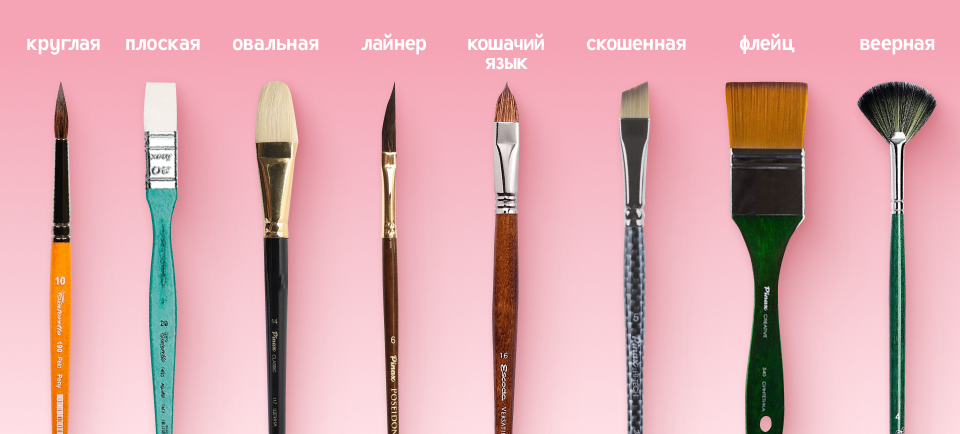 формы кистей