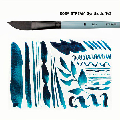 Кисть "ROSA Stream 143", синтетика, даггер лайнер, №4 - 3