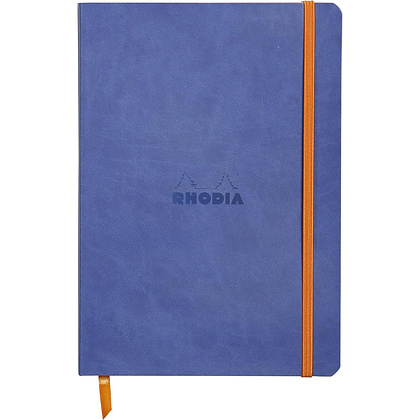 Блокнот Clairefontaine Rhodia "Rhodiarama", A5, 96 листов, линейка, королевский синий