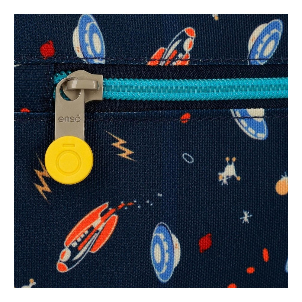 Рюкзак "Outer space" на колесиках, телескопическая ручка, разноцветный - 6