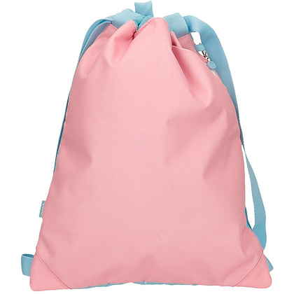 Мешок для обуви Enso "Keep the oceans clean", 46x35 см, полиэстер, голубой, розовый - 4