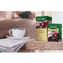 Чай "Greenfield" Spring Melody, 25 пакетиков x1.5 г, черный