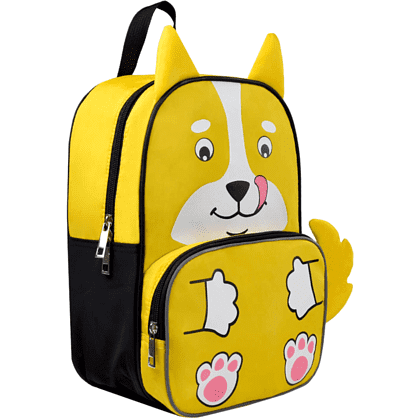 Рюкзак школьный "Корги", желтый - 2