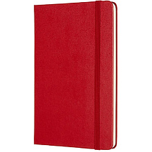 Блокнот "Classic Medium", А5, 120 листов, нелинованный, красный
