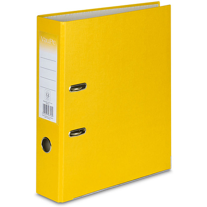 Папка-регистратор "VauPe", А4, 50 мм, ПВХ Эко,  желтый