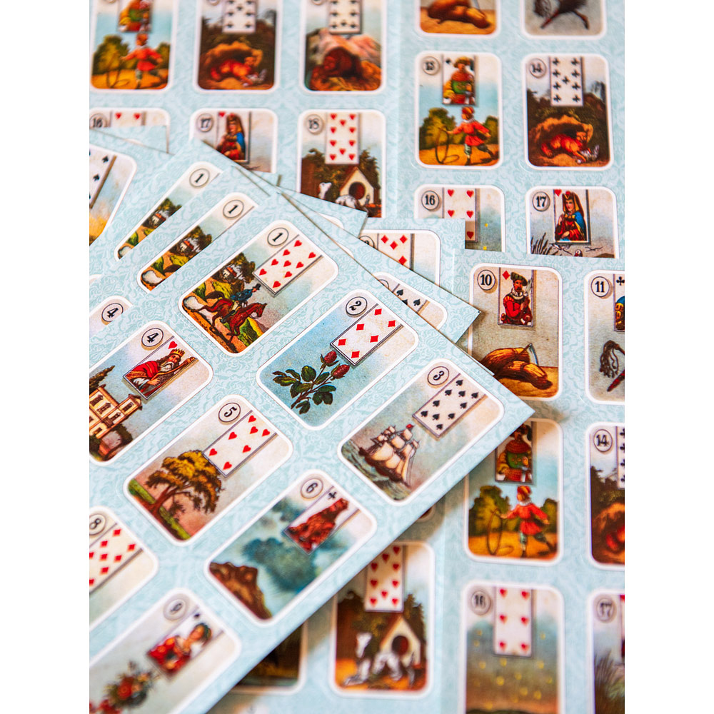 Дневник "Оракул Ленорман + 4 комплекта по 36 карт-наклеек в виде карт Ленорман" - 8