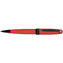 Ручка шариковая автоматическая Cross "Bailey Blue Lacquer", 0,7 мм, красный, черный, стерж. черный