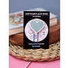 Закладка-скрепка для книг "Tiffany Heart", 50x10 мм, синий - 2