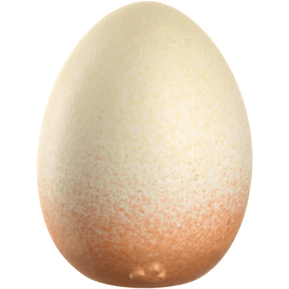 Фигурка "Яйцо Luminosa", 10.3 см, керамика, оранжевый, бежевый