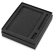Коробка подарочная "Smooth L" для ручки, флешки и блокнота A5, черный