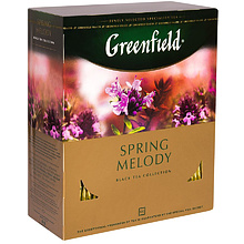 Чай "Greenfield" Spring Melody, 100 пакетиков 2г, черный