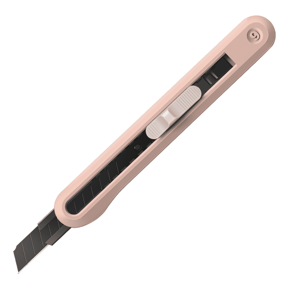 Нож для бумаги Deli "Nusign" усиленный, 0.9 см, красный