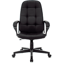Кресло для руководителя Бюрократ "CH 002", экокожа, пластик, черный