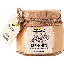Мед-крем "Zuzza", апельсин, корица, 150 г 