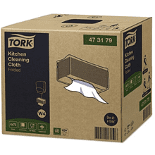 Материал нетканый "Tork Premium" для кухни в салфетках, W4, 75 шт/упак (473179)