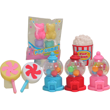 Ластик "IWAKO Colorful Sweets", 1 шт, ассорти