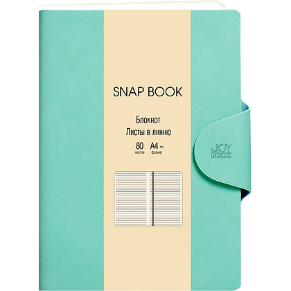 Блокнот "Snap book. No 2", A4, 80 листов, линейка, мятный