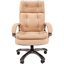Кресло для руководителя "Chairman 442", ткань, пластик, бежевый