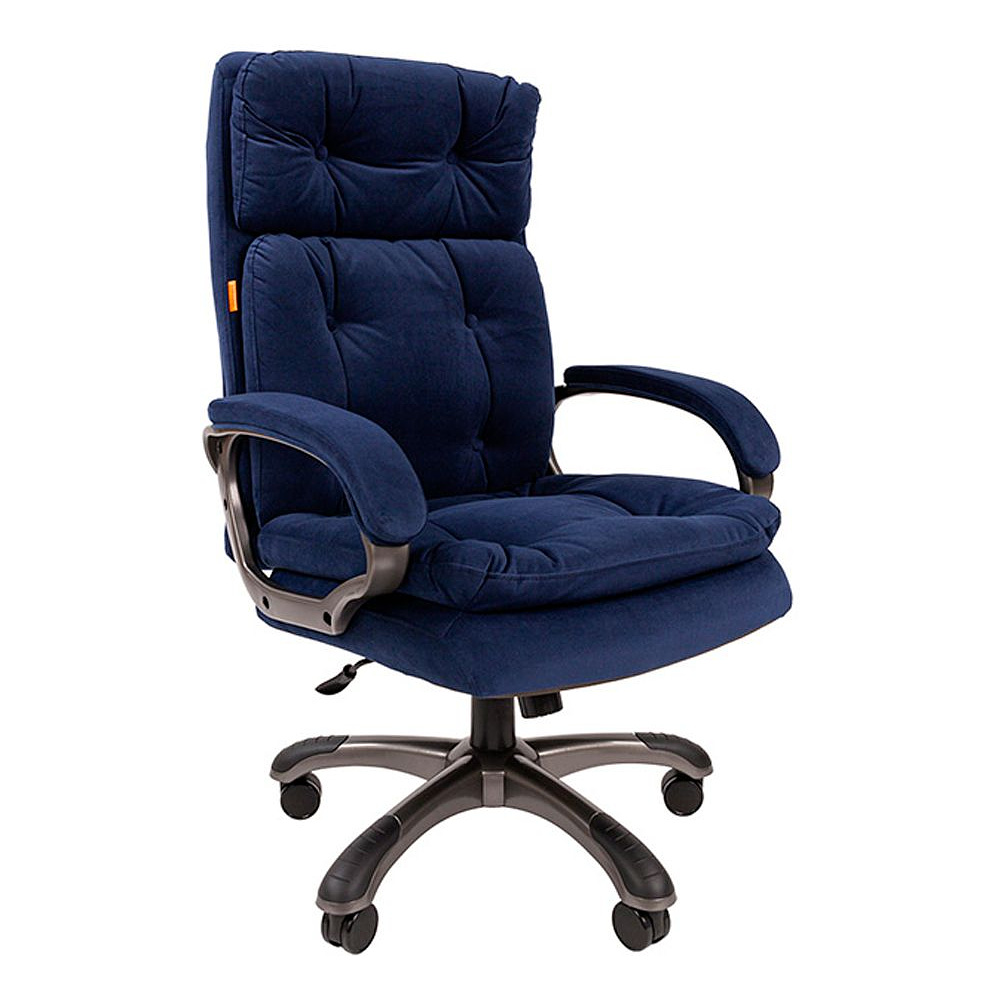 Кресло для руководителя "Chairman 442", ткань, пластик, синий