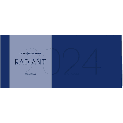 Планинг датированный настольный "Radiant" на 2024 год, 104x227 мм, 64 листа, синий 