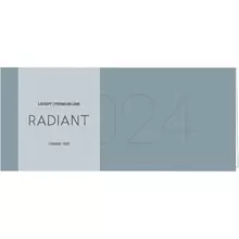 Планинг датированный настольный "Radiant" на 2024 год, 104x227 мм, 64 листа, серо-синий