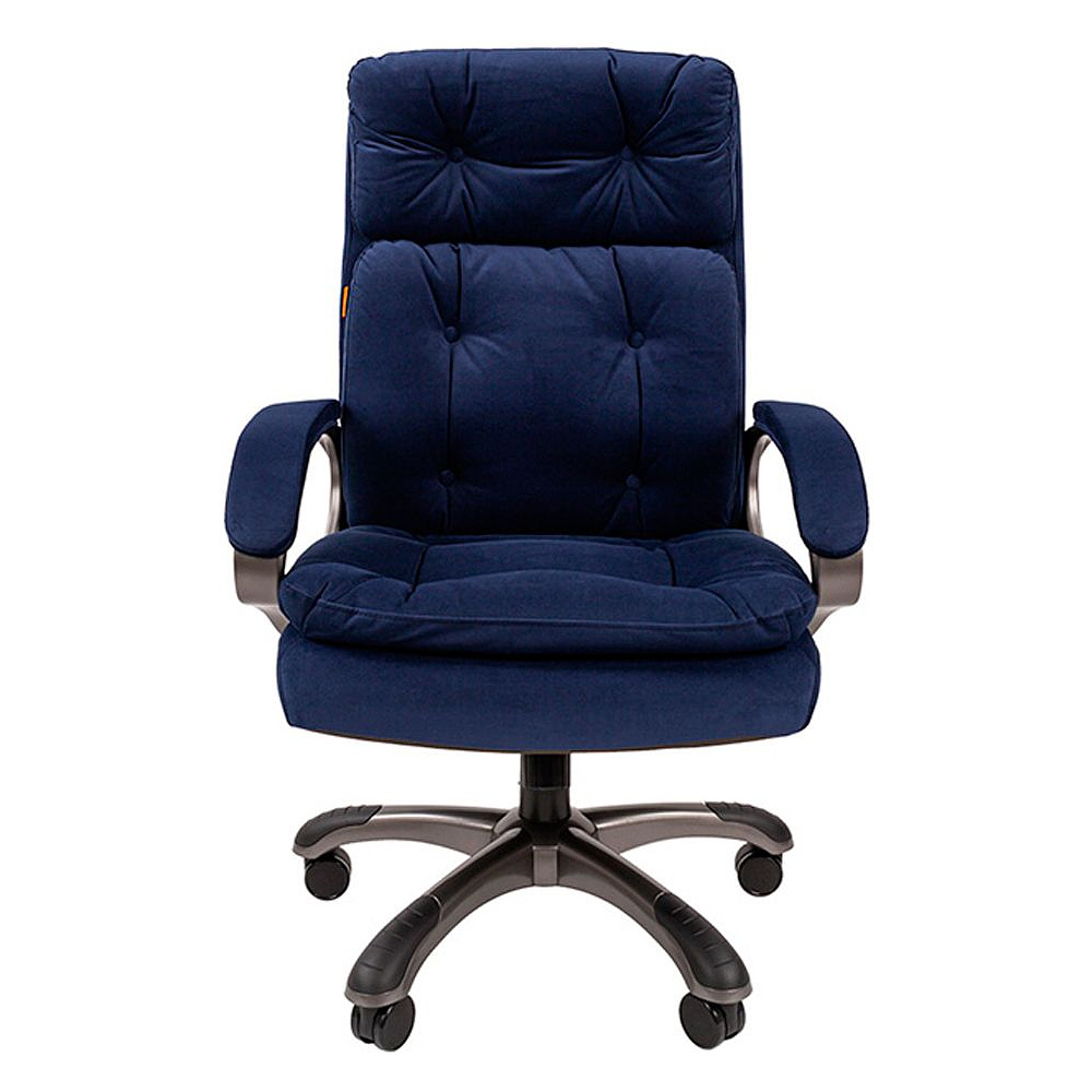 Кресло для руководителя "Chairman 442", ткань, пластик, синий - 2