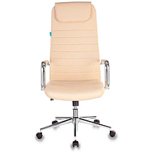 Кресло для руководителя "Бюрократ KB-9/ECO", кожзам, металл, бежевый