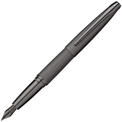 Ручка перьевая Cross "ATX Titanium Grey PVD", M, серый, патрон черный