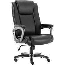 Кресло для руководителя BRABIX "Premium Solid HD-005", экокожа, пластик, черный