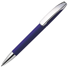 Ручка шариковая автоматическая "View GOM C CR", 1.0 мм, темно-фиолетовый, серебристый, стерж. синий