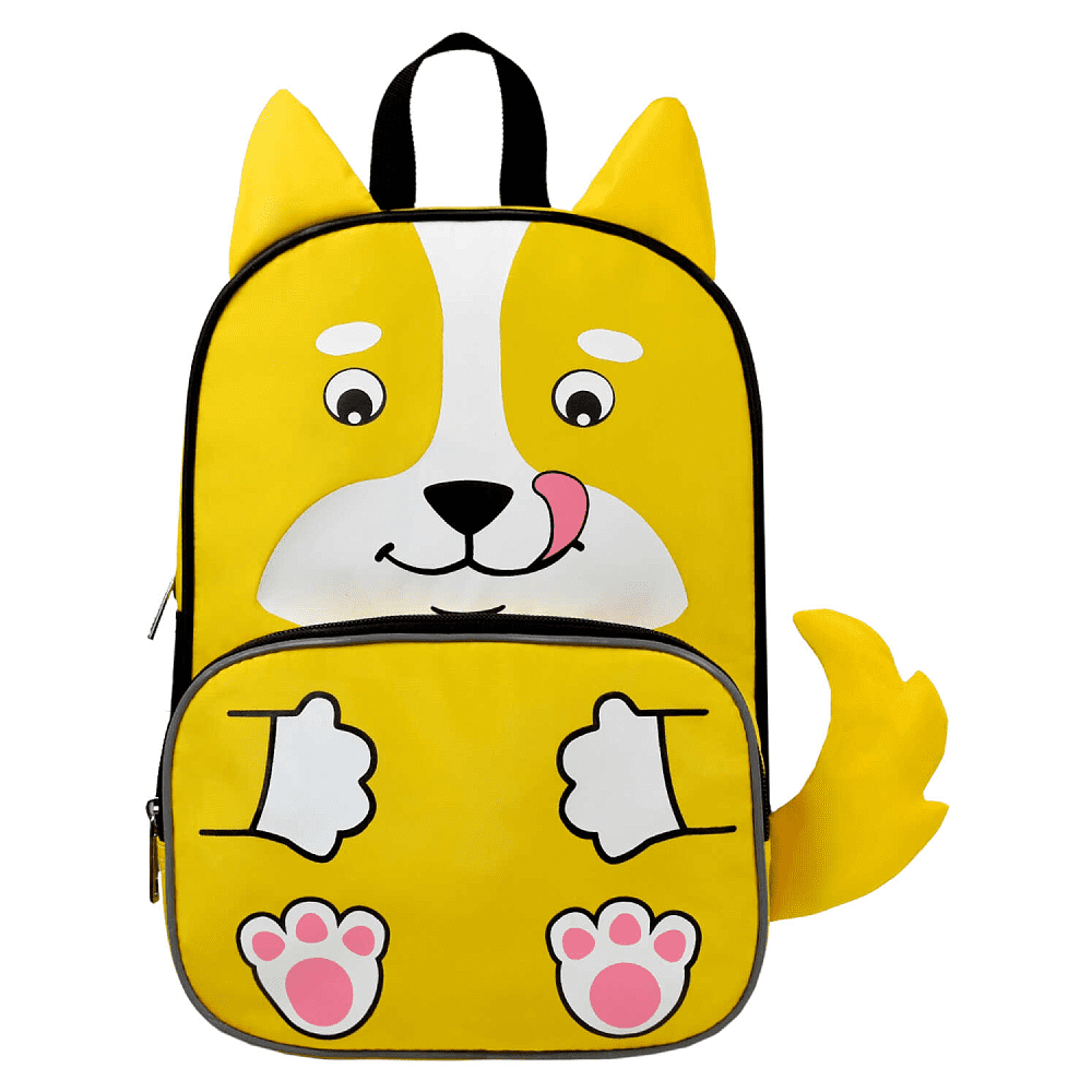 Рюкзак школьный "Корги", желтый