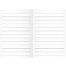 Блокнот "Snap book. No 3", A4, 80 листов, линейка, серый