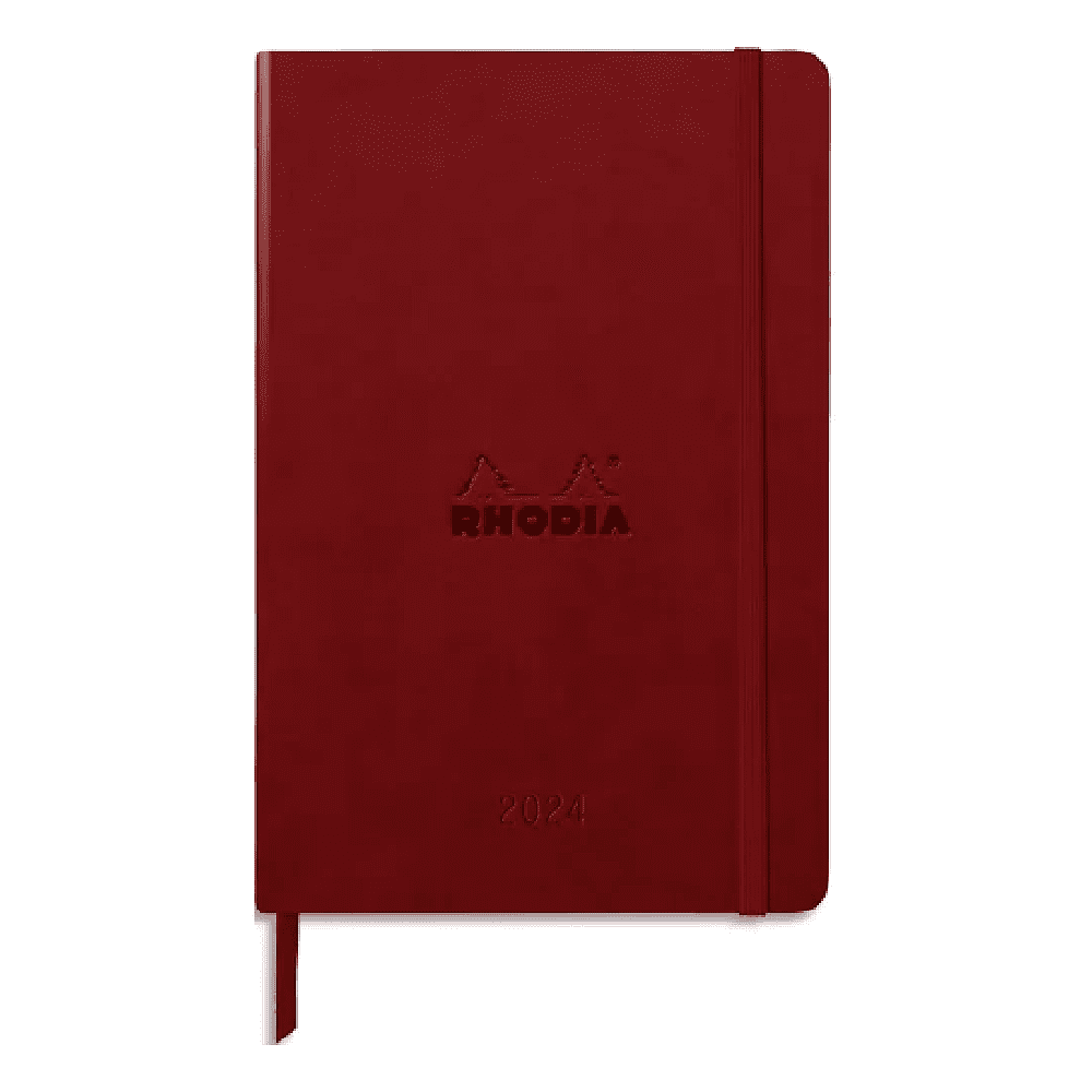Ежедневник датированный "Rhodiatime", A5, 160 страниц, линованный, бордовый
