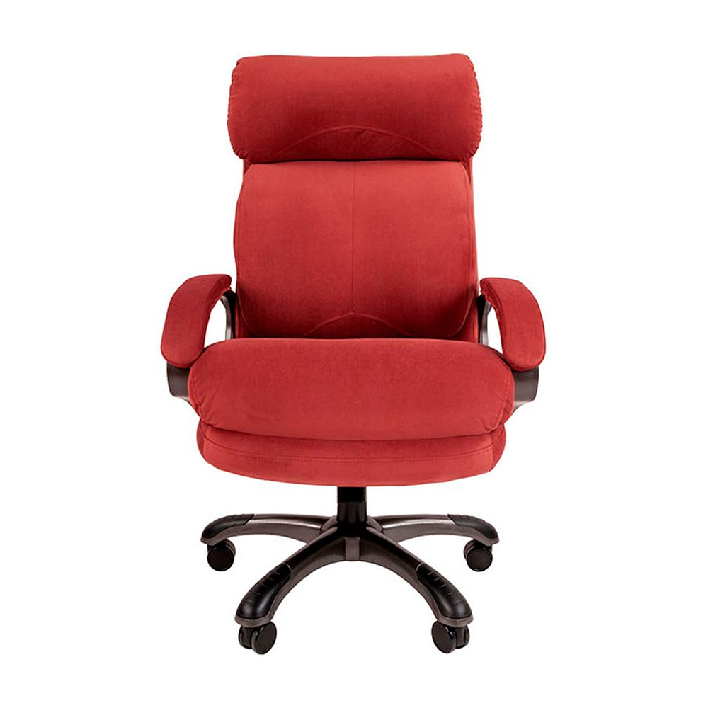 Кресло для руководителя "Chairman Home 505", велюр , пластик, коралл - 2