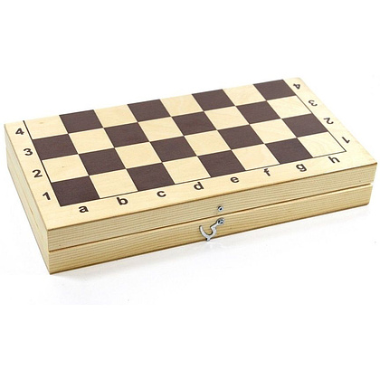 Игра настольная "Шашки русские и международные", деревянная коробка - 2
