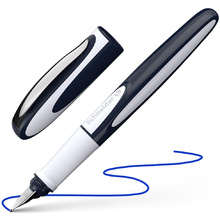 Ручка перьевая "Schneider Ray", M, темно-синий, светло-серый, патрон синий