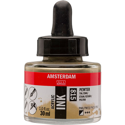 Жидкий акрил "Amsterdam", 815 олово, 30 мл