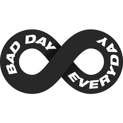 Кружка "Bad day everyday", керамика, 450 мл, белый, черный - 2