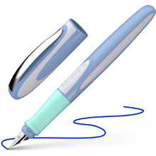 Ручка перьевая "Schneider Ray", M, синий, белый, патрон синий